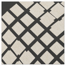 Anpassningsbar Linen Black Abstrakt Checkated