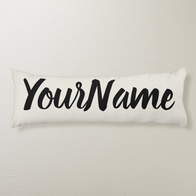 Anpassningsbar Linen Cream Kroppskudde (Framsidan)