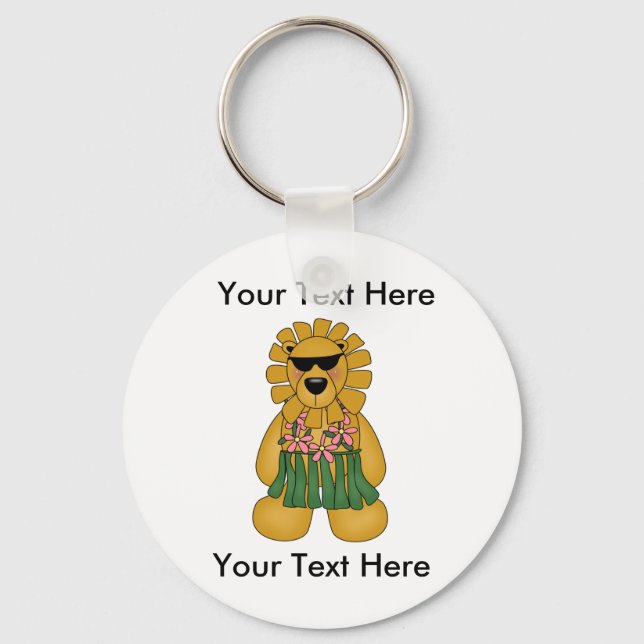 Anpassningsbar Lioness-nyckelkedja Nyckelring (Framsida)