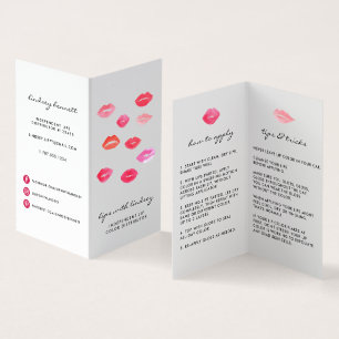 Anpassningsbar Lip Product Distributor Tips & Tric Visitkort