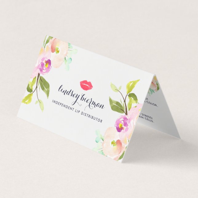 Anpassningsbar Lip Product Distributor Tips & Tric Visitkort (Framsida)