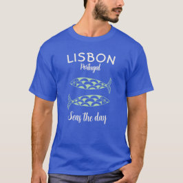Anpassningsbar Lissabon Portugal Kustfärd Grönt Fi T Shirt