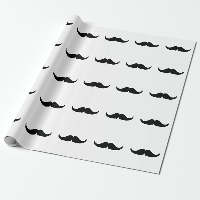 Anpassningsbar liten handlemustasch presentpapper (Utrullad)