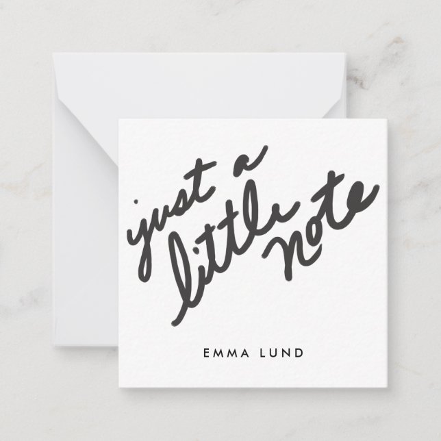 Anpassningsbar Little Note Stationery Anteckningskort (Framsida)