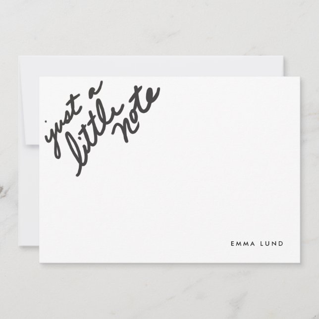 Anpassningsbar Little Note Stationery Anteckningskort (Framsida)