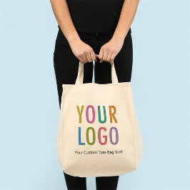 Anpassningsbar Livsmedel Shopping Tote Bag med Log Tygkasse