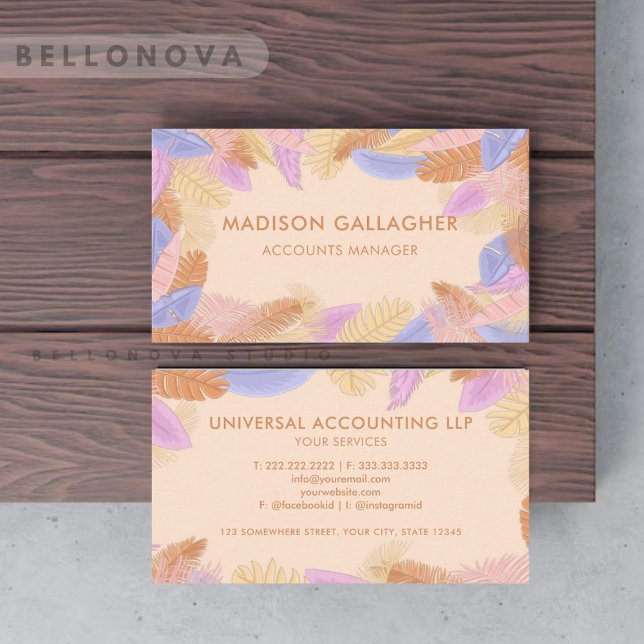 Anpassningsbar Ljus rosa Frizzle Aesthetic Profess Visitkort (Custom Light Pink Frizzle Aesthetic Professional Business Card)