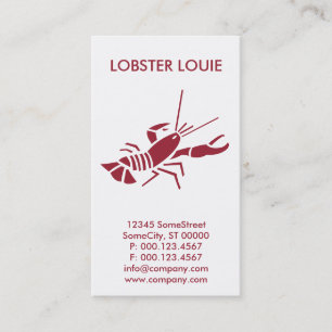 anpassningsbar lobster company visitkort