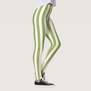 Anpassningsbar Lodrät Grönt Banderoll Leggings