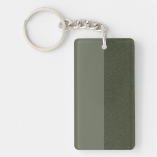 Anpassningsbar Lodrät Moss Grönt Split Acrylic Key Nyckelring