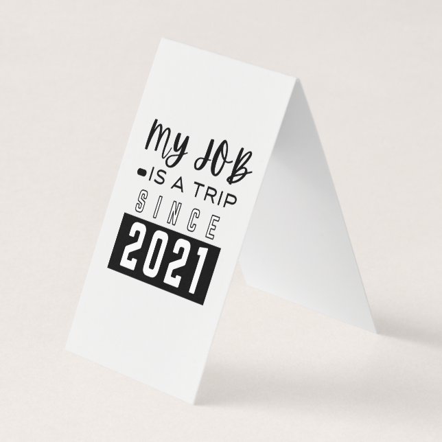 Anpassningsbar Lodrät Tält Fold Foldad Affärskort Visitkort (Framsida)