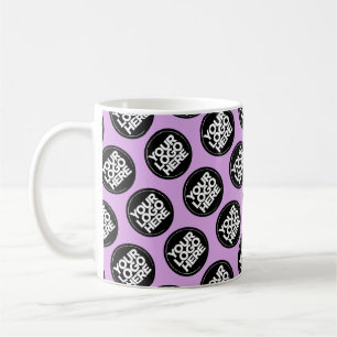 Anpassningsbar logotyp, anställd i mönster kaffemugg