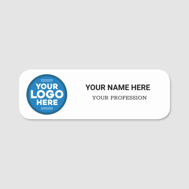 Anpassningsbar Logotyp Anställda magneter eller sä Namnbricka (Framsida)