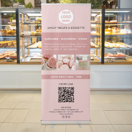Anpassningsbar Logotyp Bakery Business Rosa