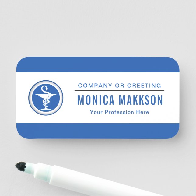 Anpassningsbar Logotyp Basic Employee Namn bricka Namnbricka (På plats)