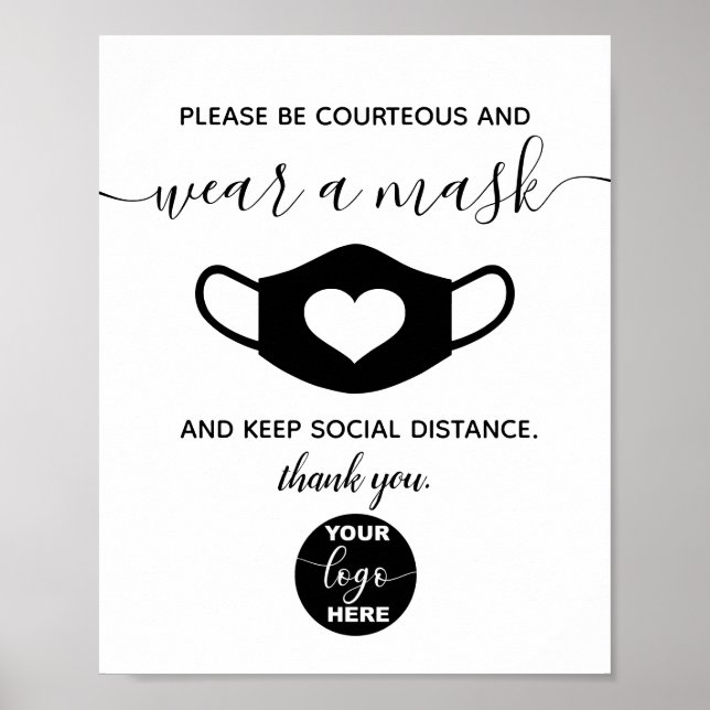 Anpassningsbar Logotyp Brand Business Safety Bära  Poster (Framsidan)