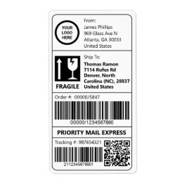 Anpassningsbar Logotyp Branded Easy Tracking Barco Fraktsedel