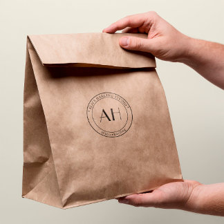 Anpassningsbar Logotyp Business Branding Bagings a Stämpel