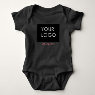 Anpassningsbar Logotyp Business Company Black T Shirt