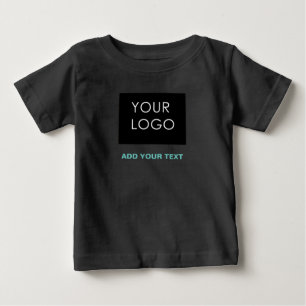 Anpassningsbar Logotyp Business Company Black T Shirt