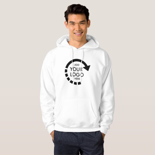 Anpassningsbar Logotyp Business Company Personal Hoodie (Hel framsida)
