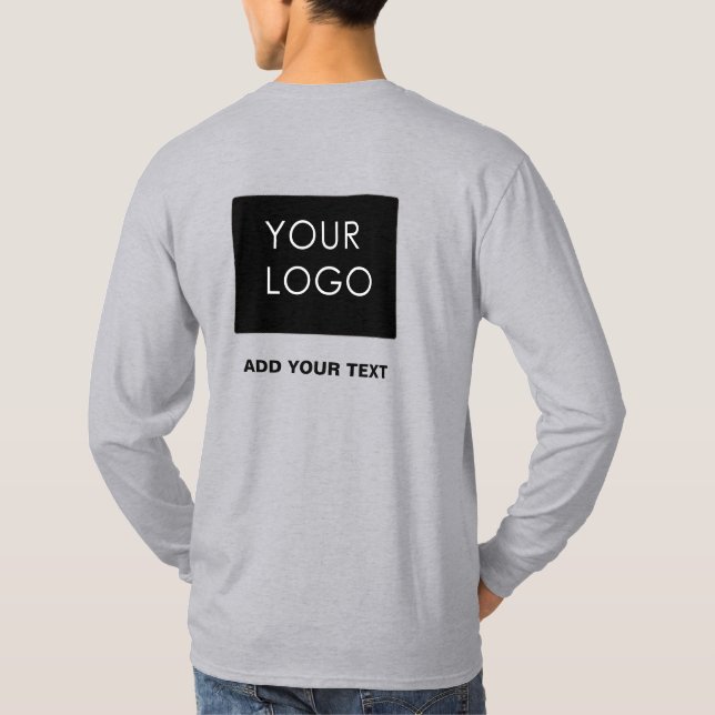 Anpassningsbar Logotyp Business Company Promotiona T Shirt (Baksida)