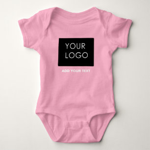 Anpassningsbar Logotyp Business Company Rosa T Shirt