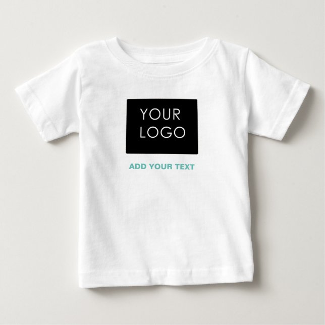 Anpassningsbar Logotyp Business Company White T Shirt (Framsida)