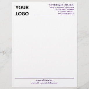 Anpassningsbar Logotyp Business Letterhead - Välj Brevhuvud