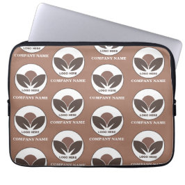 Anpassningsbar Logotyp Business | Mocha Mousse Laptop Fodral