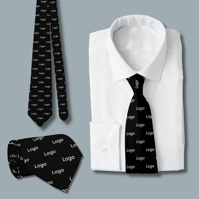 Anpassningsbar Logotyp Business Professionell Slips (Create your own company branded tie.  Just add your own logo and change to color to your choice.)