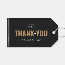 Anpassningsbar Logotyp Business QR-kod Tack Grekis Presentetikett