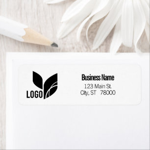 Anpassningsbar Logotyp Business Returadress Etikett