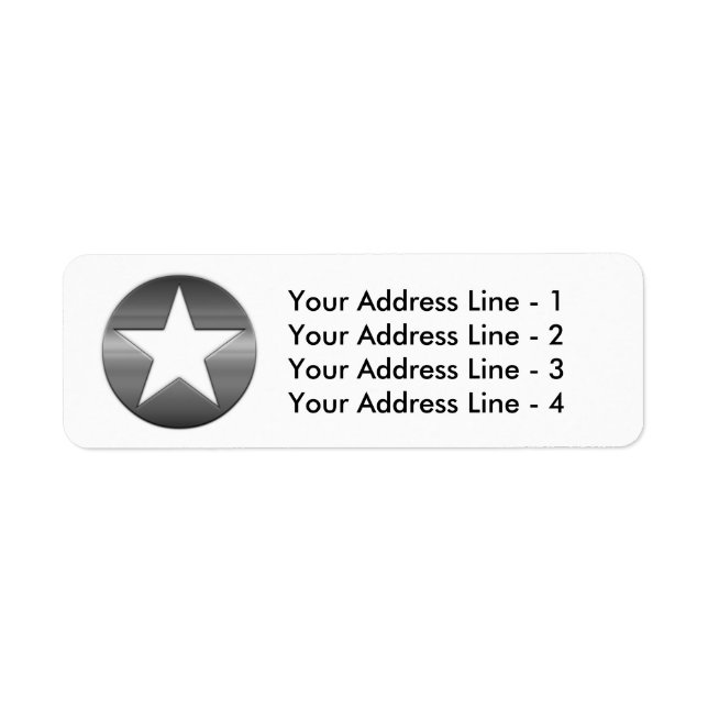 Anpassningsbar Logotyp Business Returetiketters Returadress Etikett (Framsidan)