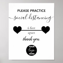 Anpassningsbar Logotyp Business Safety Social Avst Poster