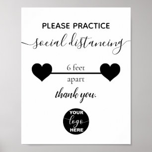 Anpassningsbar Logotyp Business Safety Social Avst Poster