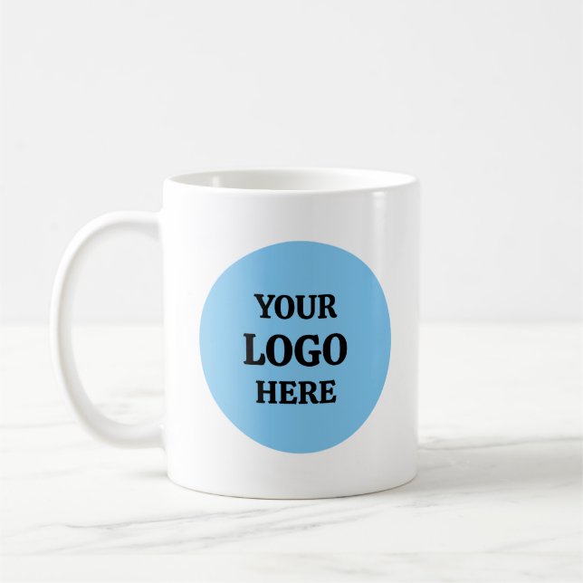 Anpassningsbar logotyp Classic Mugg, 11 oz Kaffemugg (Vänster)
