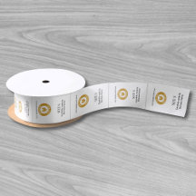 Anpassningsbar Logotyp Clothing Product Labels Whi