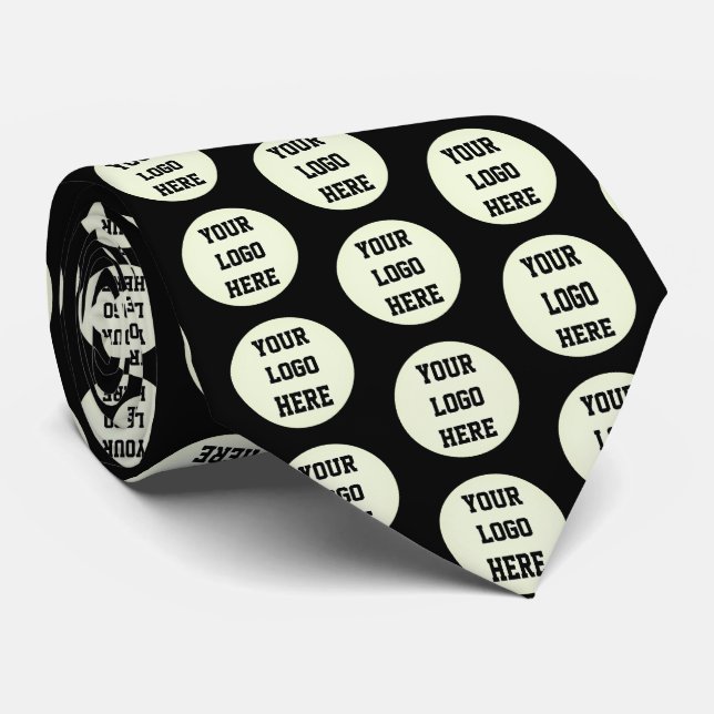Anpassningsbar Logotyp Company Black Business Corp Slips (Rullad)