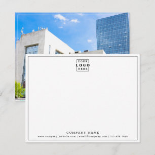 Anpassningsbar Logotyp Company Namn Business Conta Anteckningskort