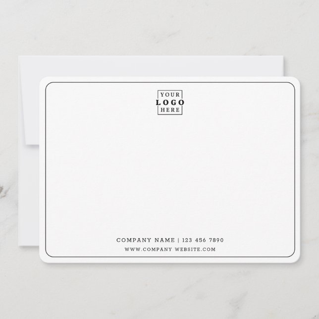 Anpassningsbar Logotyp Company Namn Business Team  Anteckningskort (Framsida)