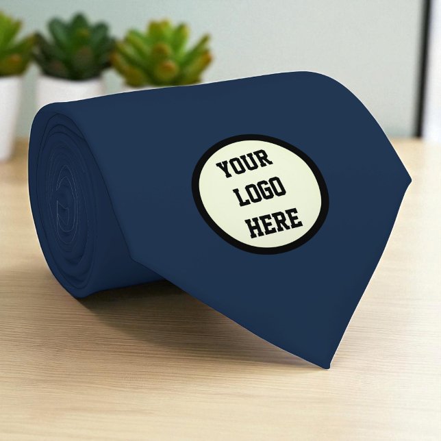 Anpassningsbar Logotyp Company Navy Blue Business  Slips (Skapare uppladdad)