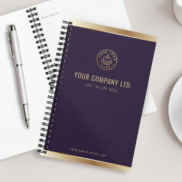 Anpassningsbar Logotyp Elegant Lila Guld
