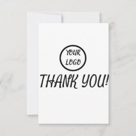 Anpassningsbar Logotyp Elegant Modern tackkort Tack Kort