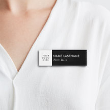 Anpassningsbar Logotyp Elegant Svartvit magnettite