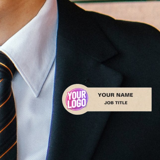 Anpassningsbar Logotyp Employee Magnetic eller Saf Namnbricka (Skapare uppladdad)