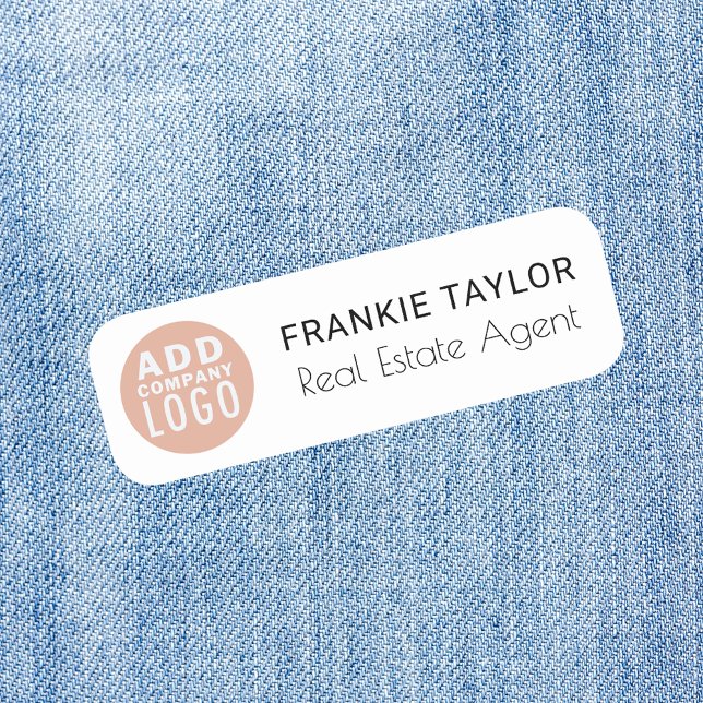 Anpassningsbar Logotyp Employee Magnetic Realtor Namnbricka (Custom Logo Employee Magnetic Realtor Name Tag)