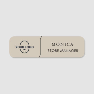Anpassningsbar Logotyp Employee Magnetic Safety Namnbricka