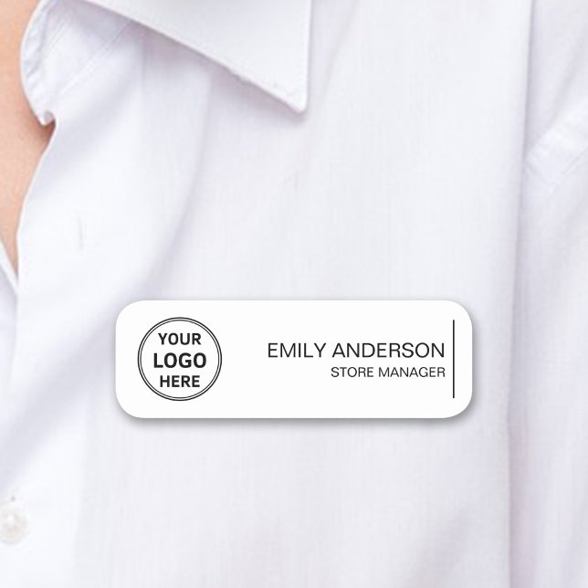 Anpassningsbar Logotyp Employee Magnetic Safety Pi Namnbricka (Custom Logo Employee Magnetic Safety Pin Name Tag)