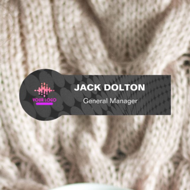 Anpassningsbar Logotyp Employee Namn Badge i Silve Namnbricka (Skapare uppladdad)